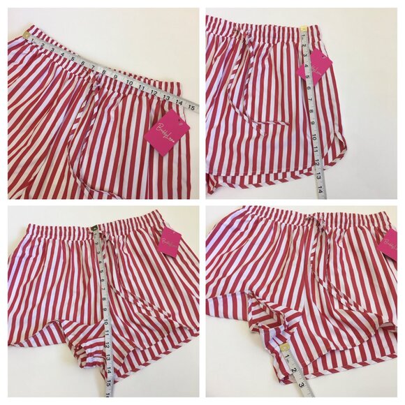 Buddy Love Womens Small Martina Two-Piece Set Red Stripe Lounge Wear Beach Cover - Picture 15 of 16